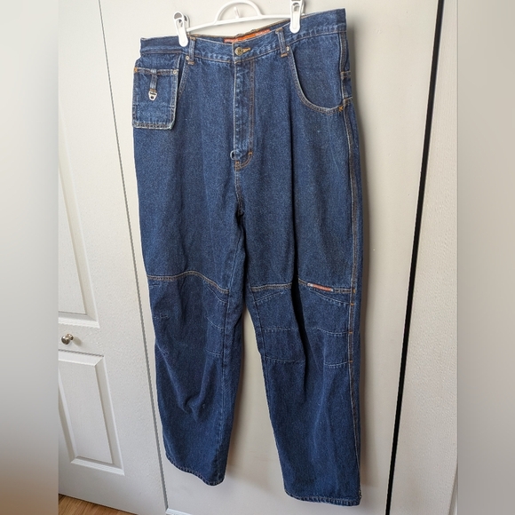 LUGZ 90'-00 Vintage Men Jeans Loose Fit 100% Cotton Baggy Size 40 Y2K - Picture 1 of 16